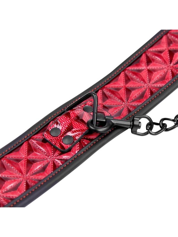 Collier en cuir vegan Diamond avec sangle réglable