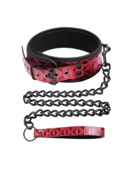 Collier en cuir vegan Diamond avec sangle réglable