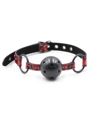 Bâillon-boule en cuir vegan respirant Diamond