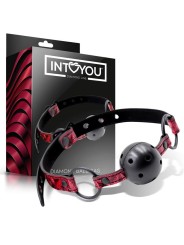 Bâillon-boule en cuir vegan respirant Diamond