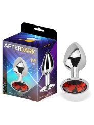 Plug anal rubis orné de pierres précieuses, taille M