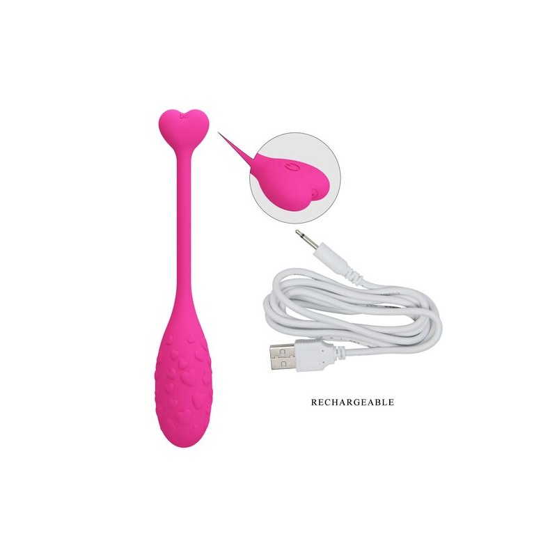 PrettyLove Fisherman Oeuf vibrant rose control App