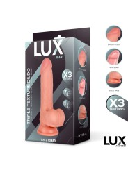 Lux Brant gode triple densité avec testicules 7.6"-19.5cm