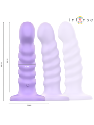 Intense - Vibrateur Brenda, taille M, design spirale, 10 vibrations, violet, télécommande