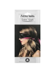 Adrien Lastic - Bandeau réversible en satin, rose/noir