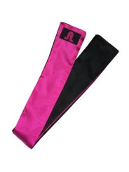 Adrien Lastic - Bandeau réversible en satin, rose/noir