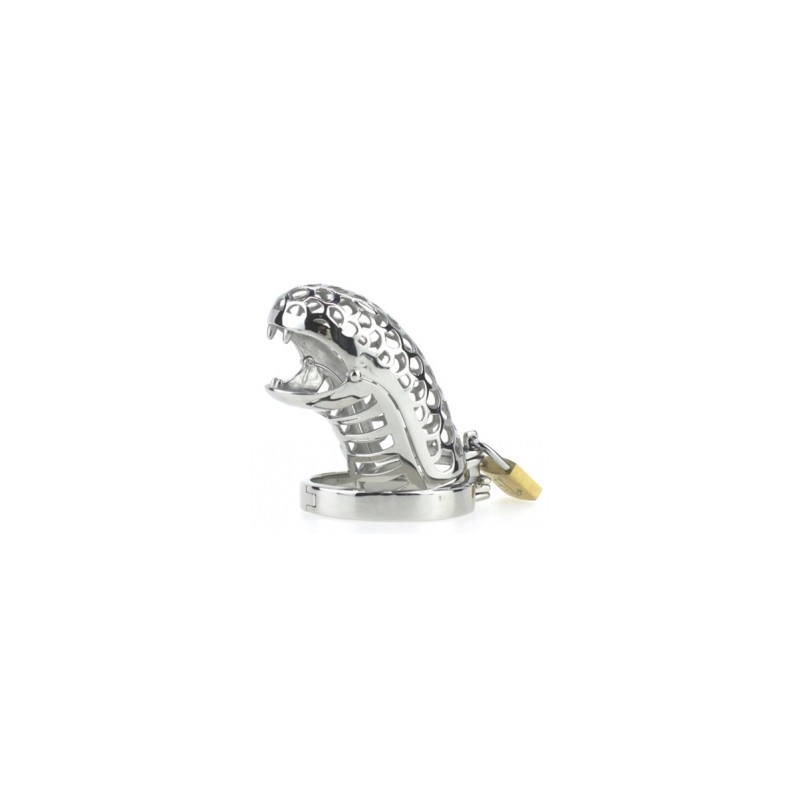 Cage de chasteté Snake Head 7.5 x 3.2 cm (Diamètre : 44 mm)
