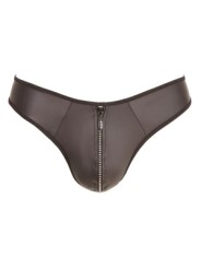 String Zip Fetish Noir (Taille : M)