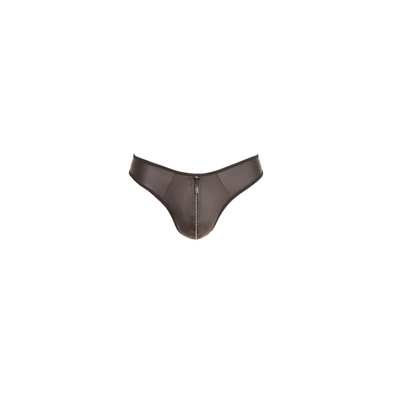 String Zip Fetish Noir (Taille : M)