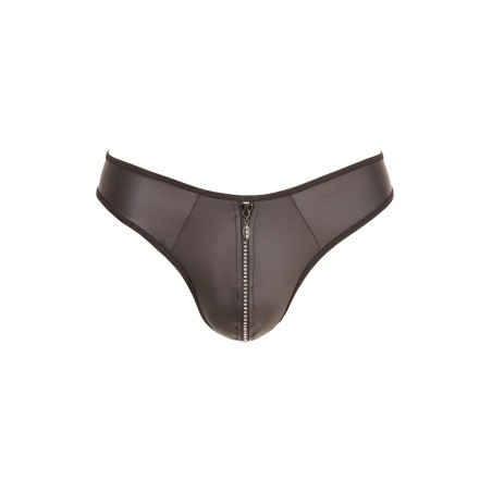 String Zip Fetish Noir (Taille : M)