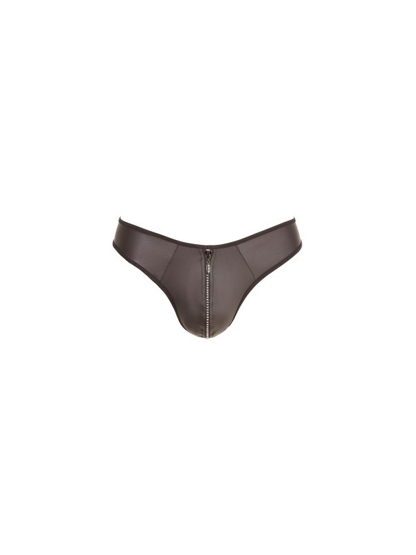 String Zip Fetish Noir (Taille : M)