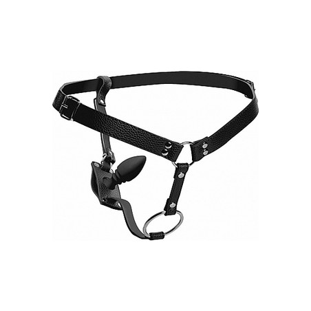 Harnais M + plug & cockring