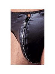 String Zip Fetish Noir (Taille : M)