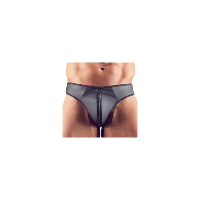 String Zip Fetish Noir (Taille : M)