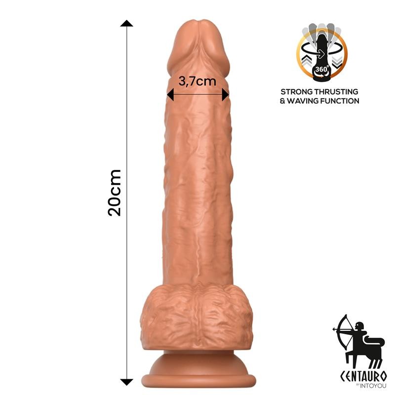 Gode Octavius ​​vibrant va-et-vient 360° 20 cm (7,8")