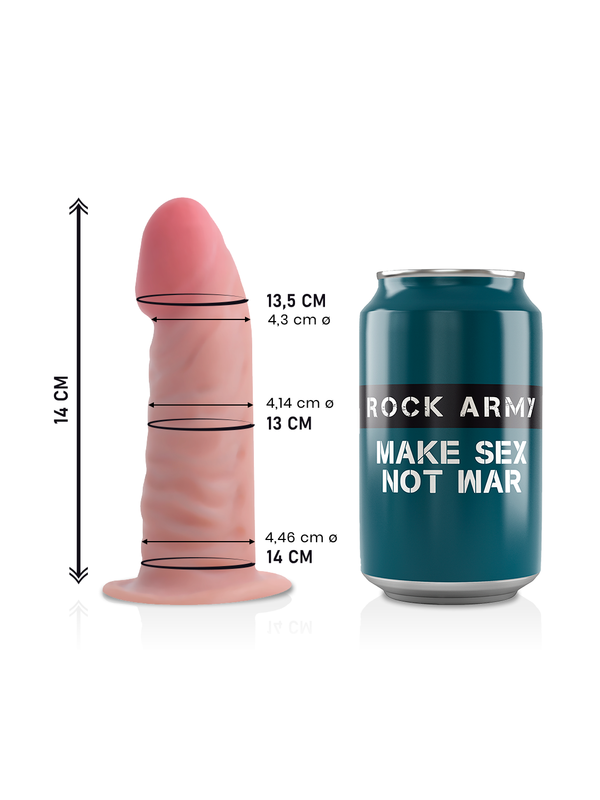 Godemichet Tiger double densité realiste 14cm