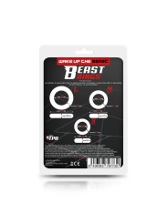 Set 3 Anneau Pénis Flex Noirs