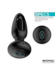 Plug vibrant Sasha avec langue mobile et télécommande