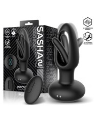 Plug vibrant Sasha avec langue mobile et télécommande