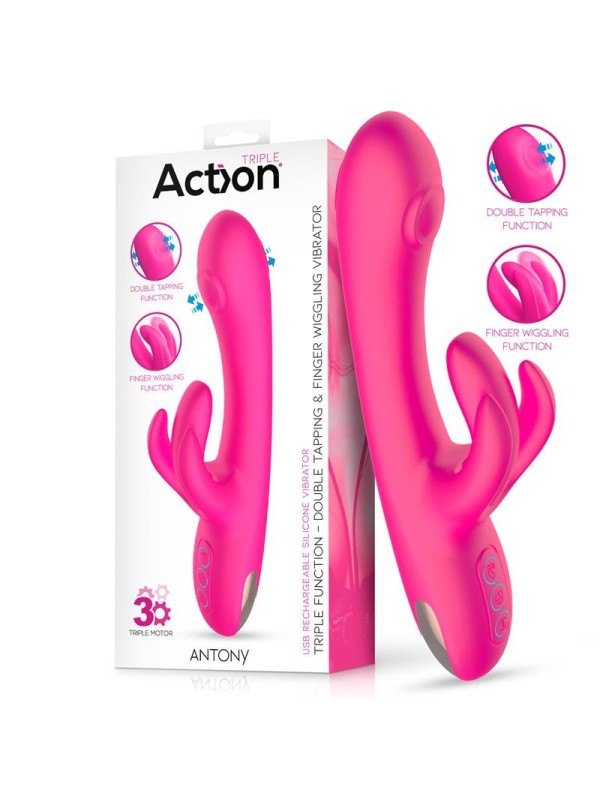 Vibromasseur Antony double stimulation et fonction doigt