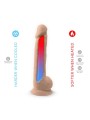 Gode double densité modèle 1, 38 cm, naturel