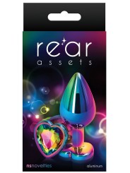 Bijou anal Heart Rainbow M 7 x 3.5cm