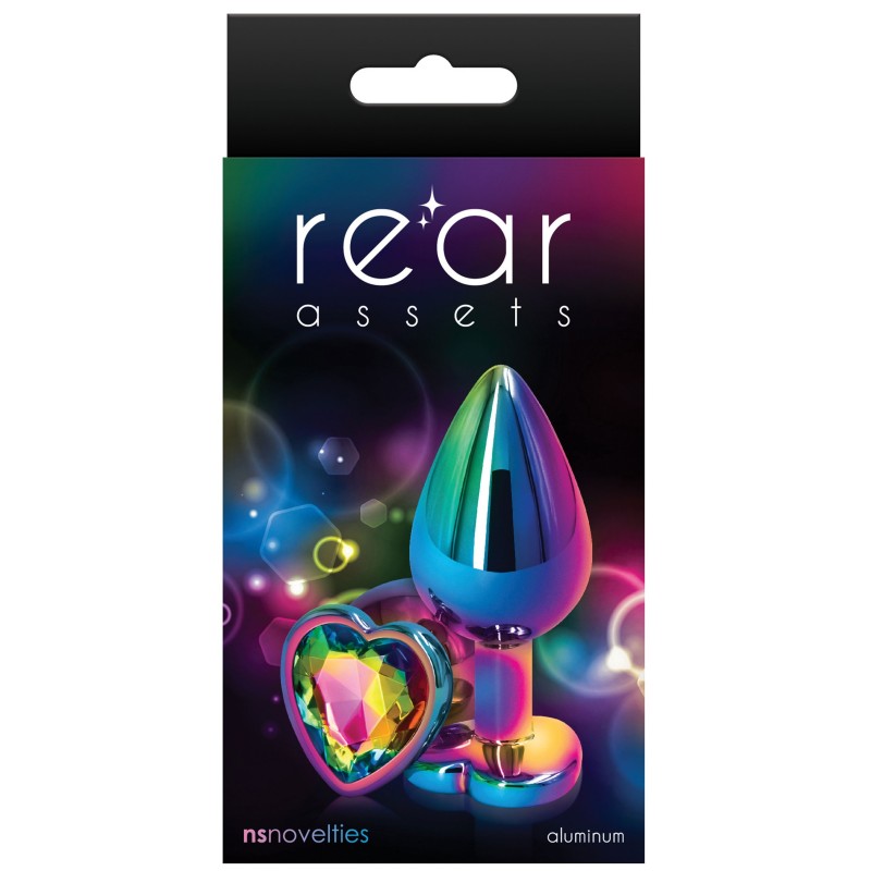 Bijou anal Heart Rainbow M 7 x 3.5cm