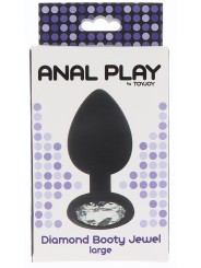 Plug Bijou Diamond Booty L 9 x 4 cm