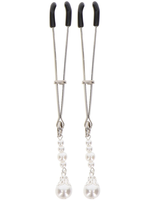 Pince-tétons Tweezers Pearls Taboom Argentées