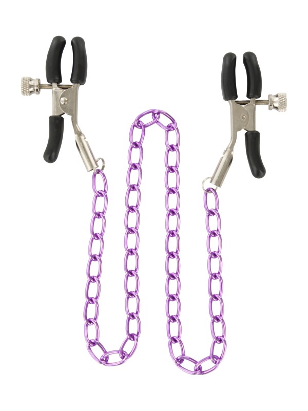 Pinces pour tétons Nipple Chain Purple