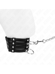 Collier de soumission réglable avec chaine, 65 cm, 35-51 cm x 7 cm