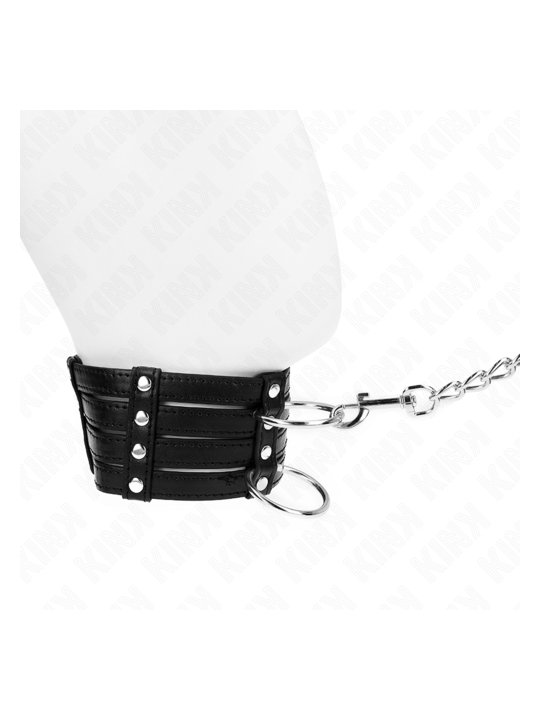 Collier de soumission réglable avec chaine, 65 cm, 35-51 cm x 7 cm