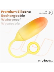 uf en silicone double couche de la série INTOYOU APP, jaune/orange