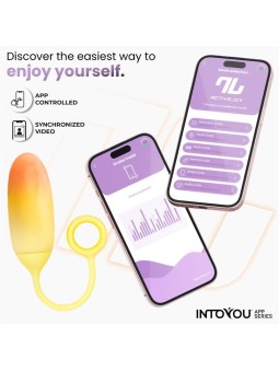 uf en silicone double couche de la série INTOYOU APP, jaune/orange