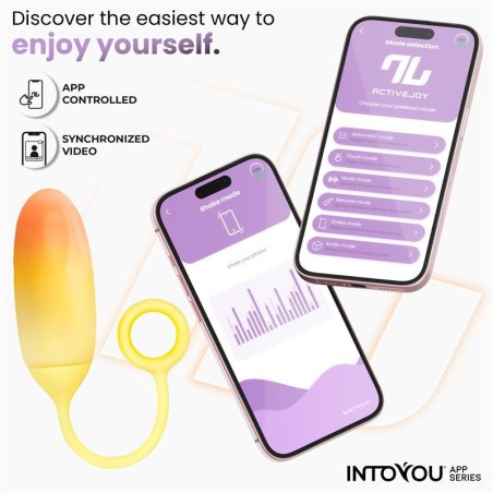 uf en silicone double couche de la série INTOYOU APP, jaune/orange