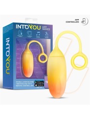 uf en silicone double couche de la série INTOYOU APP, jaune/orange