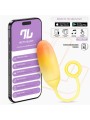 uf en silicone double couche de la série INTOYOU APP, jaune/orange