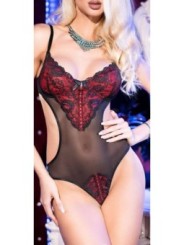 Body Tahama Noir-Rouge (Taille : L)