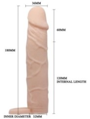Gaine de pénis Extend Sleeve Pretty Love 17 x 3.5cm