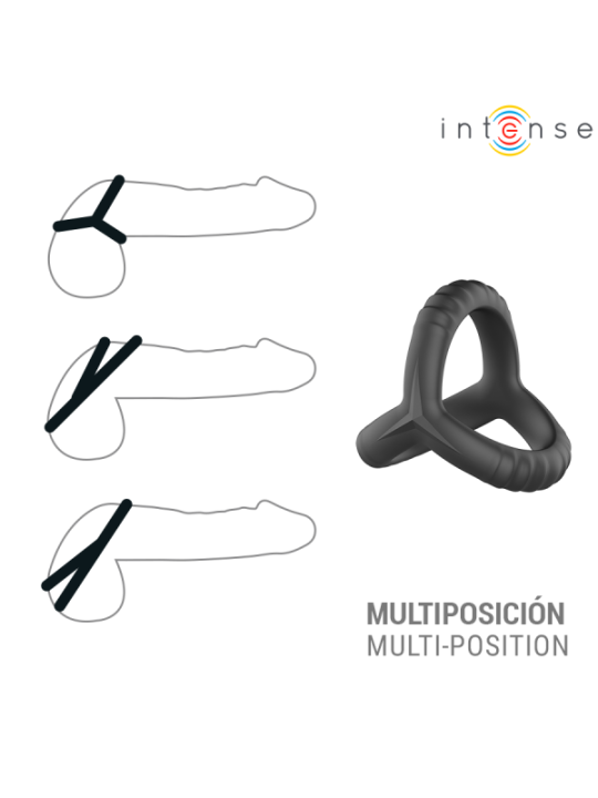 Intense - Anneau triple ajustable John, modèle 4