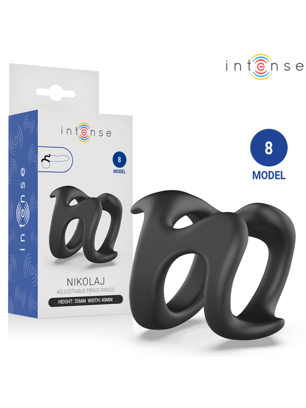 Intense - Anneau ajustable Nikolaj, modèle 8
