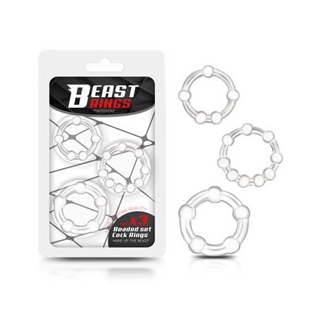 3 anneaux beast silicone transparents