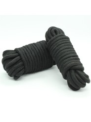 Corde de bondage en coton  5 mètres  Noir