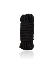Corde de bondage en coton  5 mètres  Noir