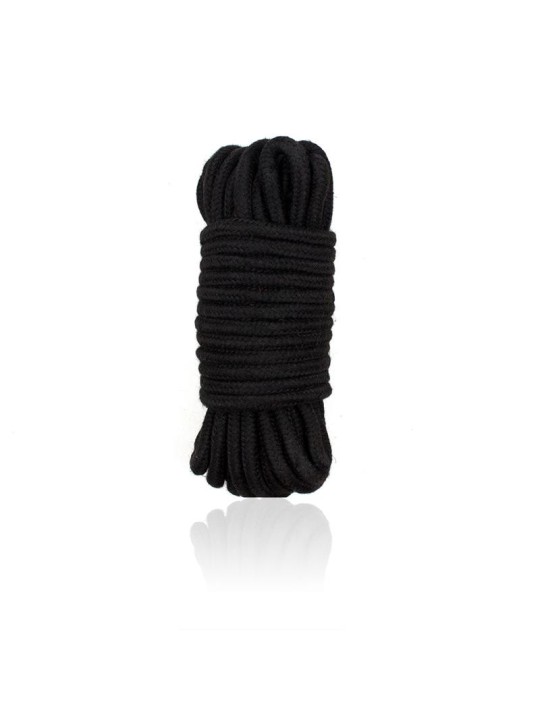 Corde de bondage en coton  5 mètres  Noir