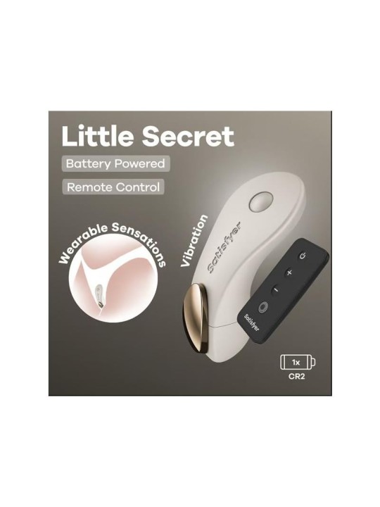Stimulateur pour culotte - Little Secret » (modèle à piles)  Gris chaud