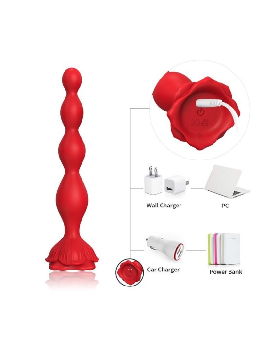 Chaîne anale vibrante  Base en forme de rose