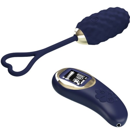 Vivian, uf vibrant avec télécommande (bleu)