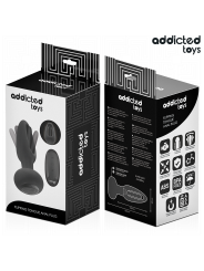 Plug anal avec languette vibrante et télécommande