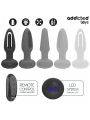 Plug anal avec languette vibrante et télécommande